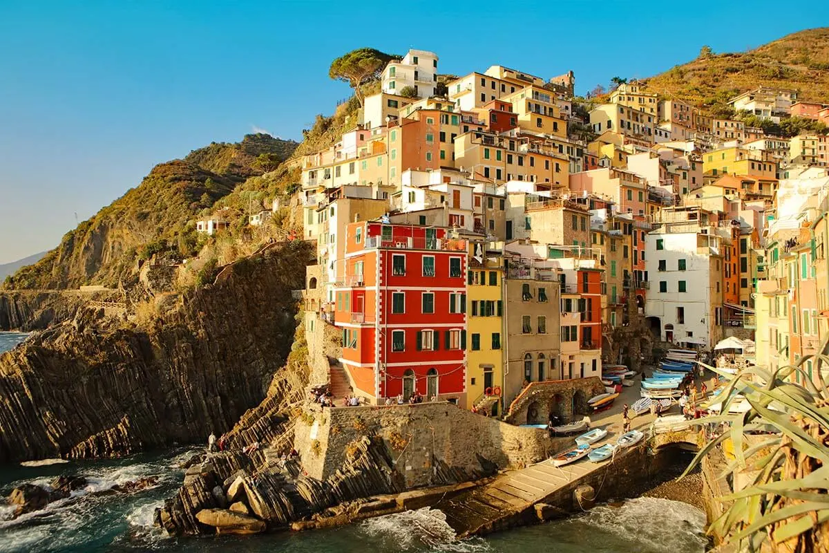Riomaggiore town in Cinque Terre (Italy)