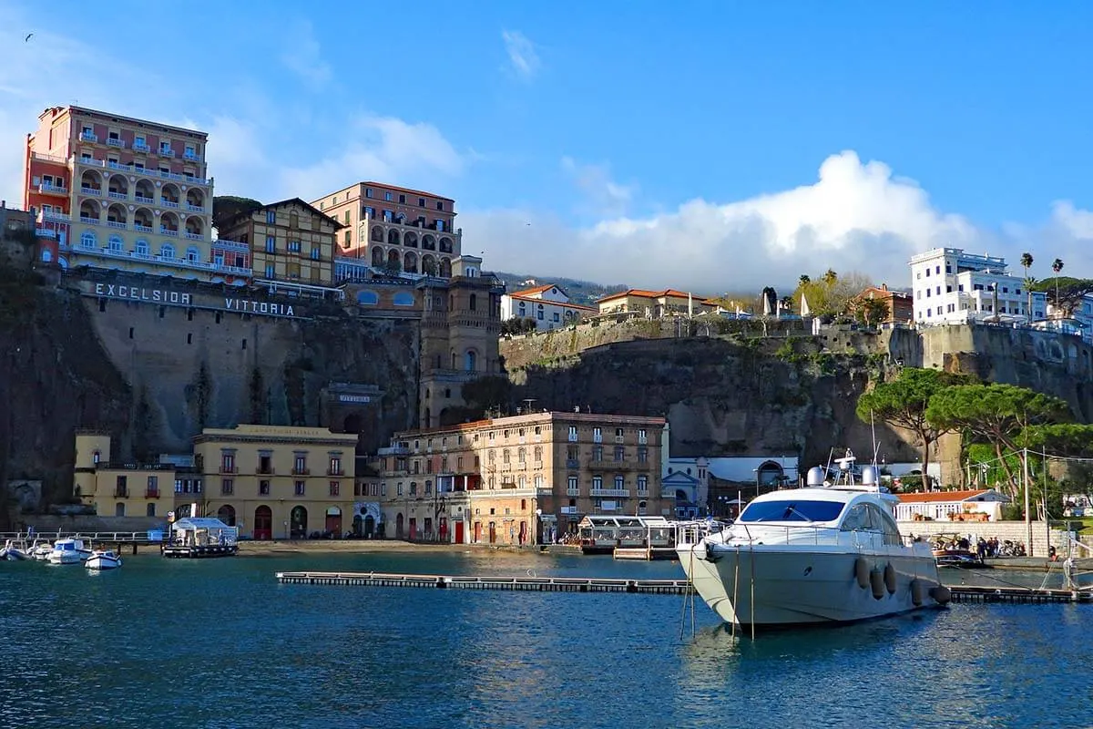 Sorrento harbor Marina Piccola