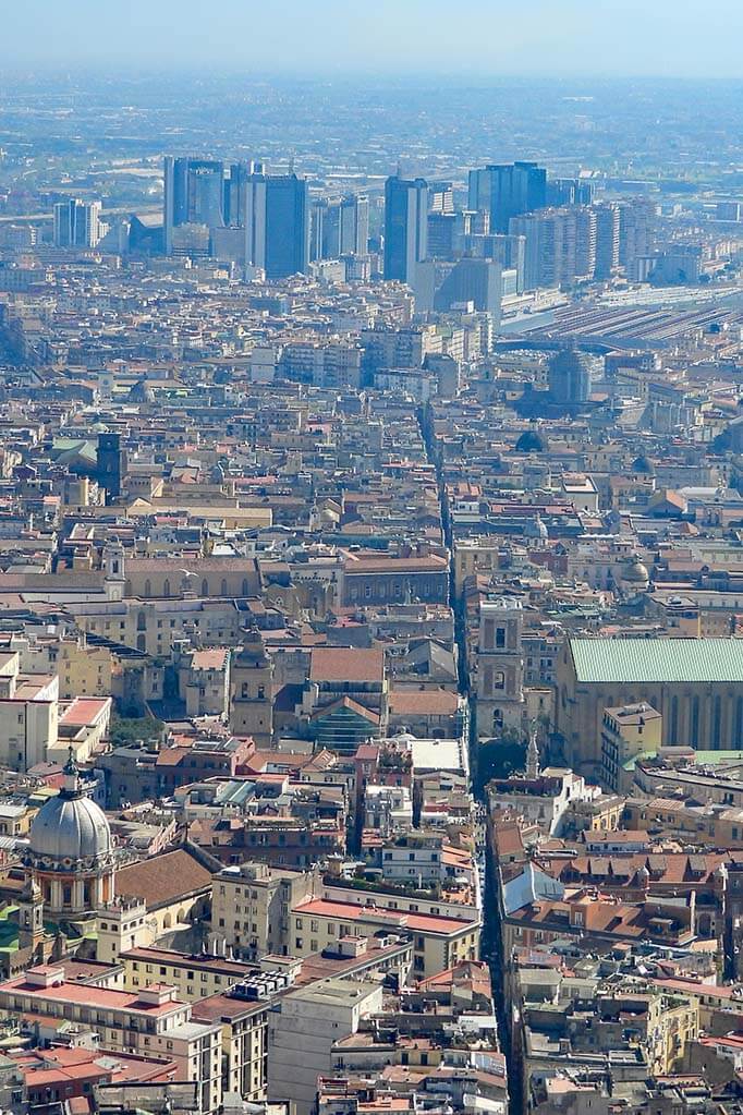 Spaccanapoli - Naples splitter aerial view