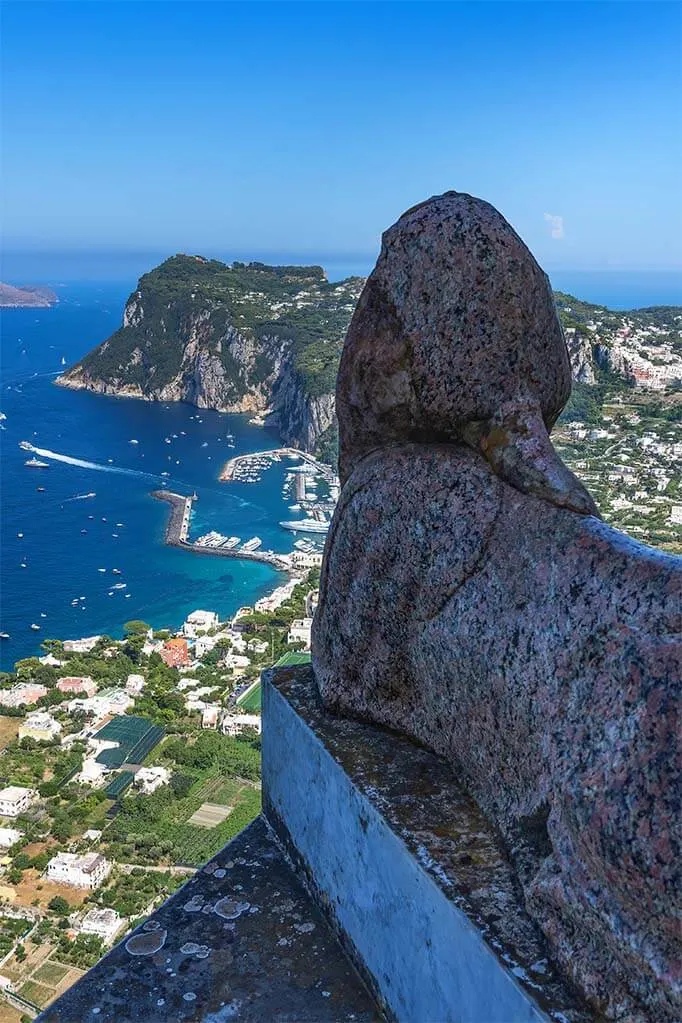 Sphinx at Villa San Michele in Anacapri