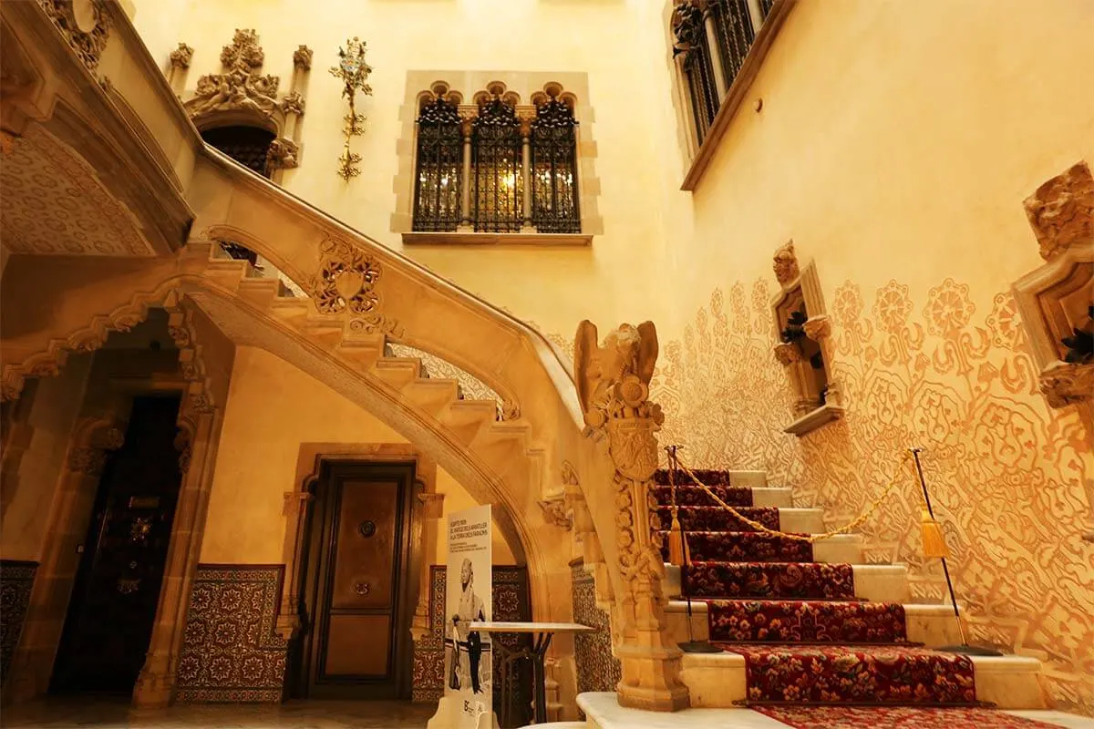 Staircase of Casa Amatller in Barcelona