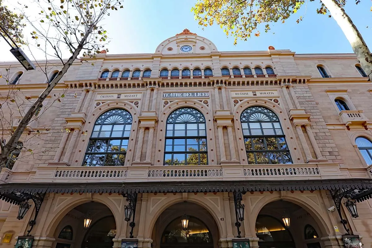 Teatre del Liceu in Barcelona