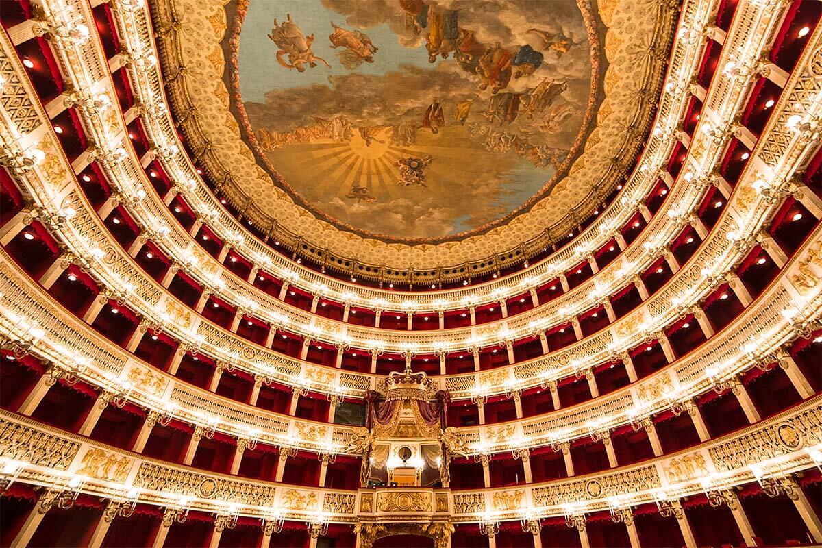 Teatro San Carlo opera house in Naples Italy