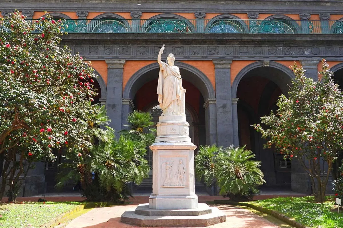 The gardens of Royal Palace of Naples
