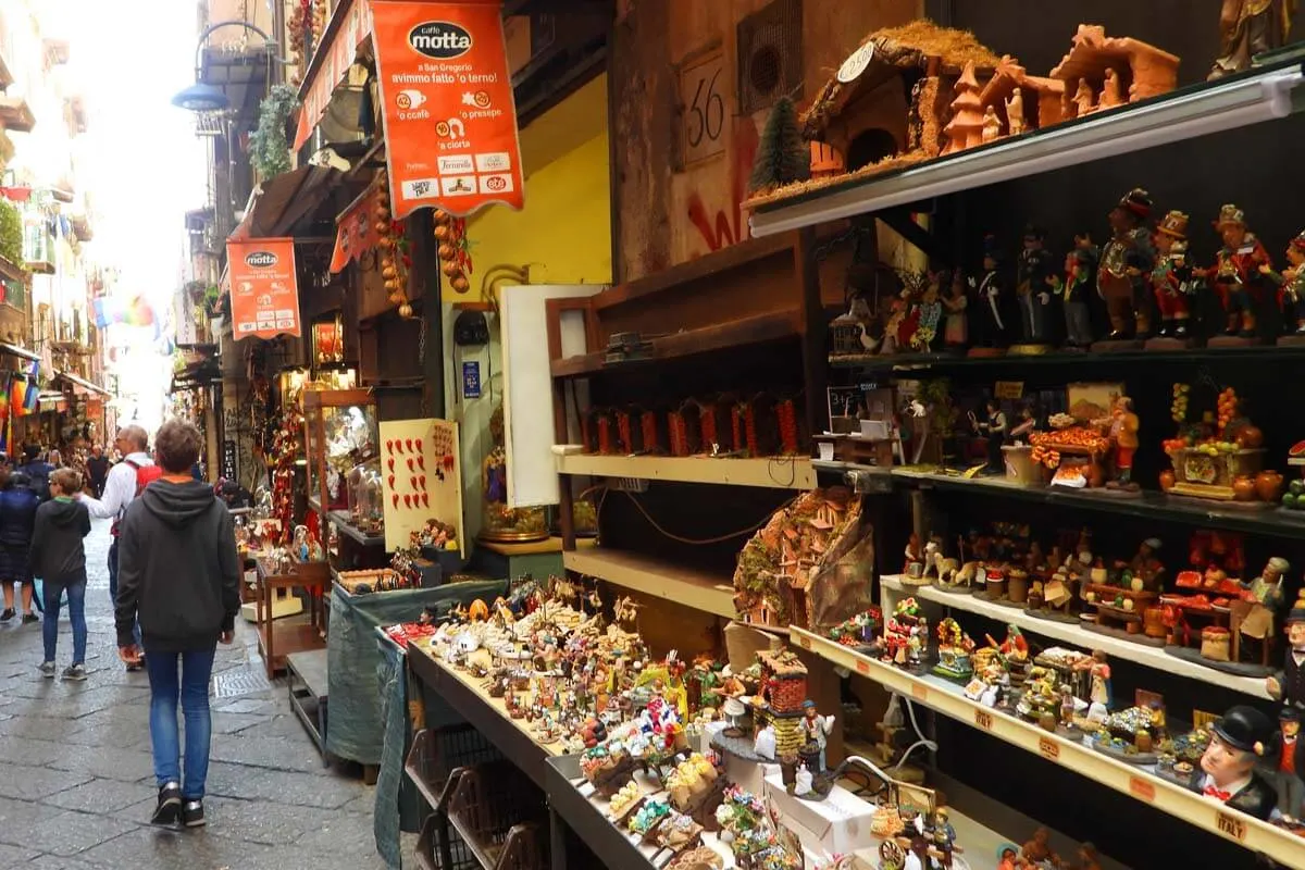 Via San Gregorio Armeno - Christmas street in Naples old town
