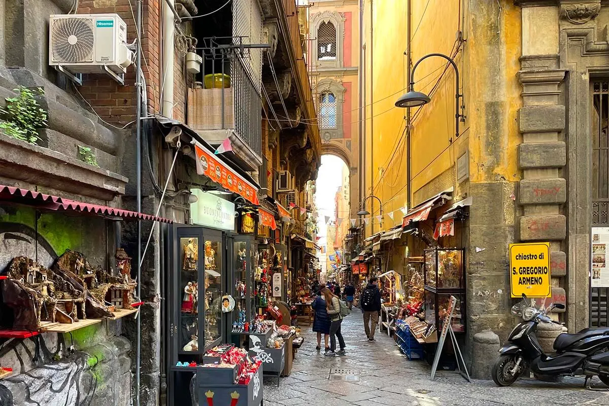 Via San Gregorio Armeno in Naples