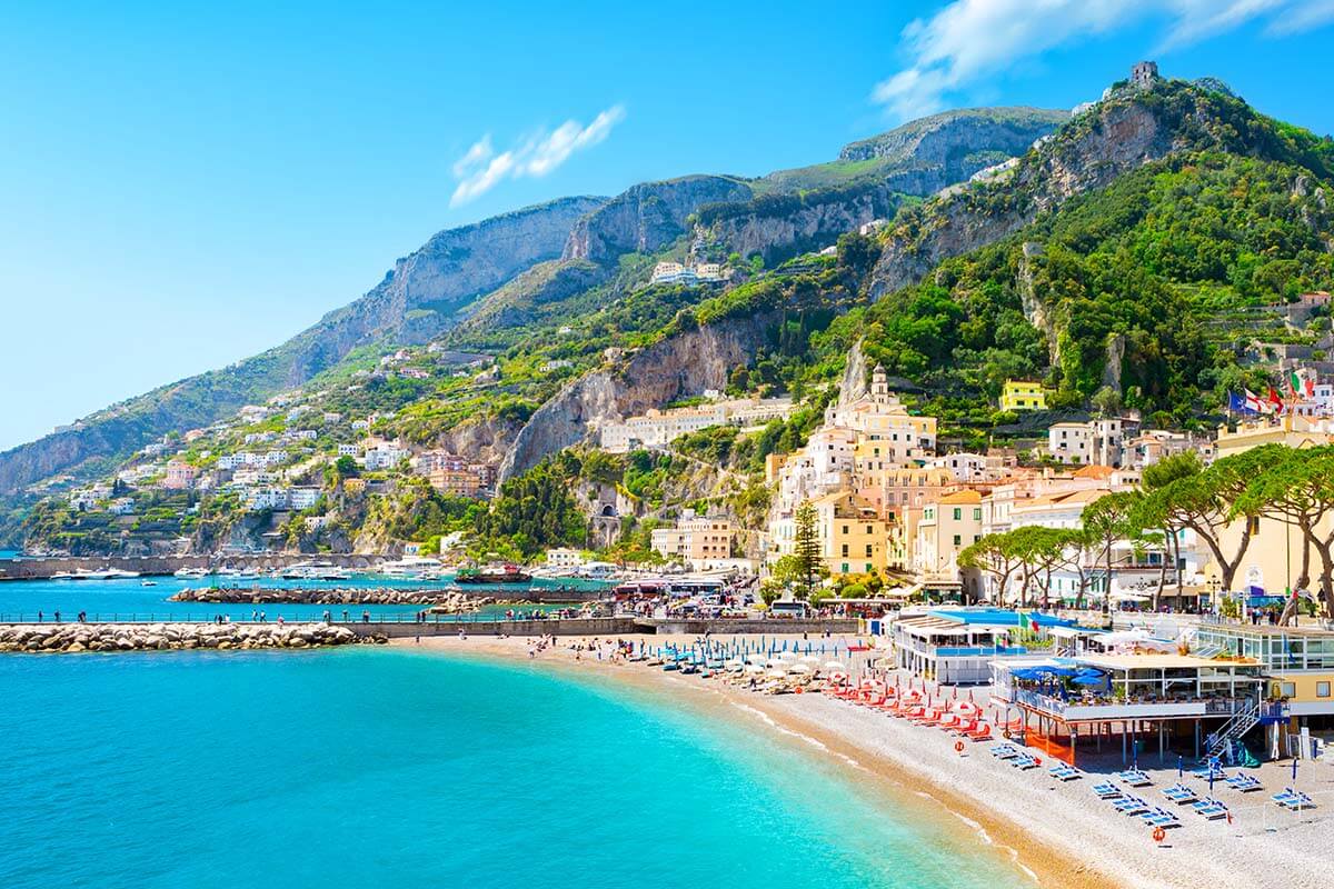 Amalfi town on the Amalfi Coast in Italy
