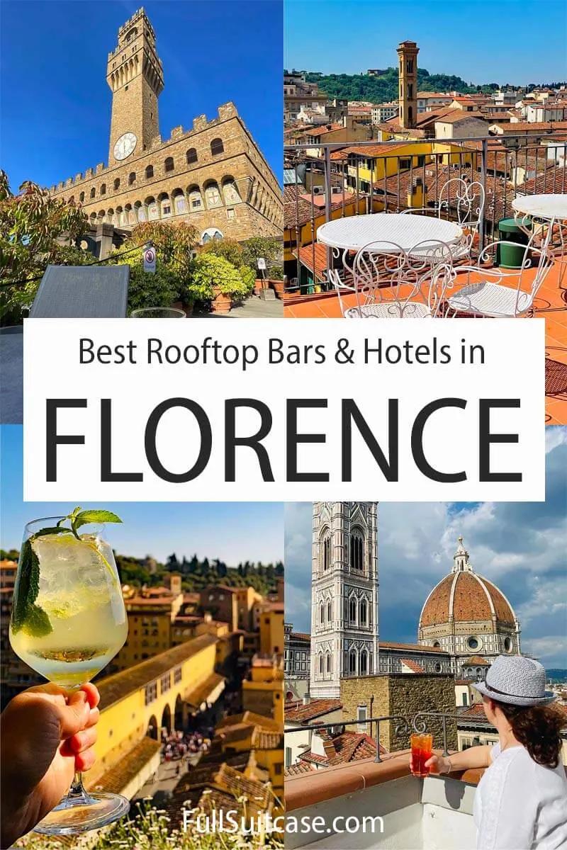 Best rooftop bars and hotels in Florence, Italy