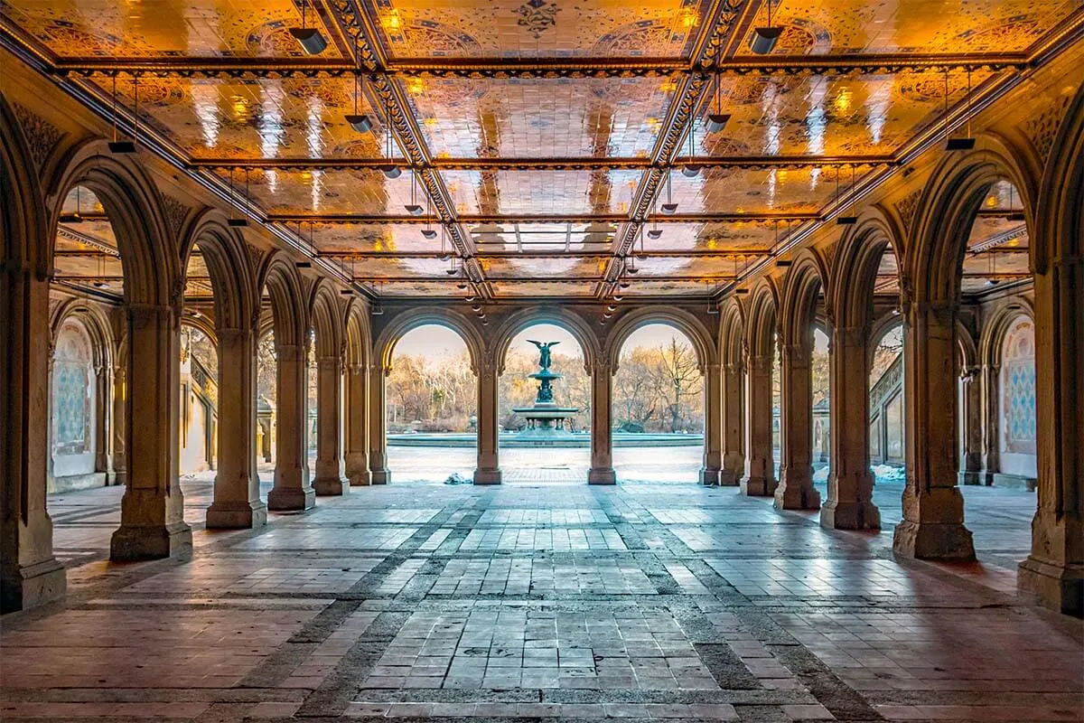 Bethesda Terrace in New York Central Park