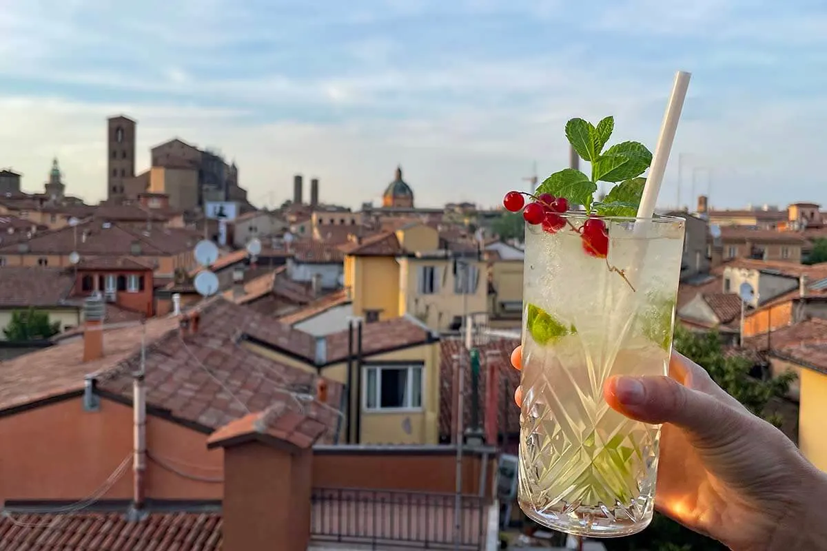 Bologna Touring Hotel rooftop terrace bar