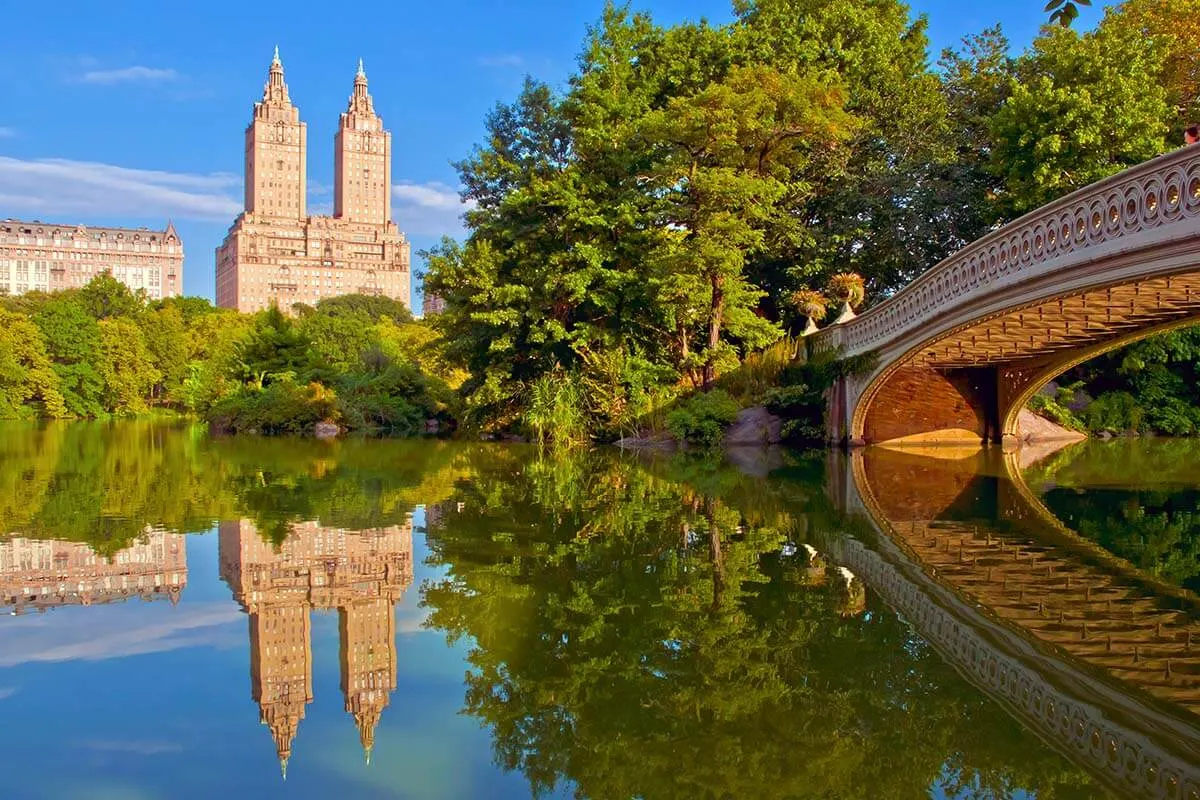 Bow Bridge in Central Park New York