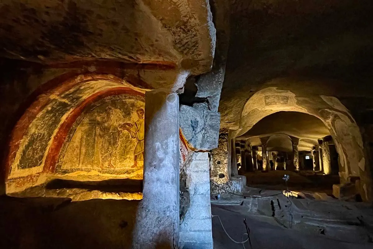 Catacombs of San Gennaro in Naples Italy