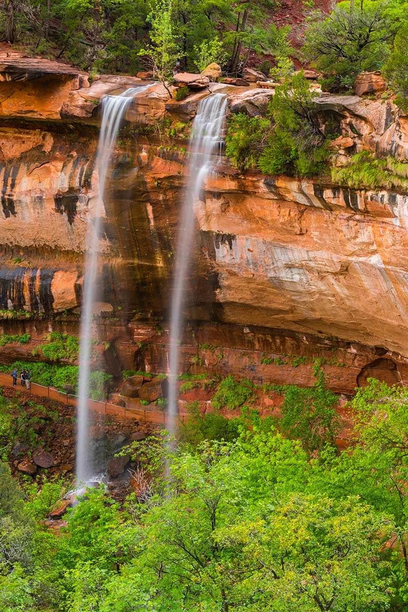 Emerald Falls in Zion National Park