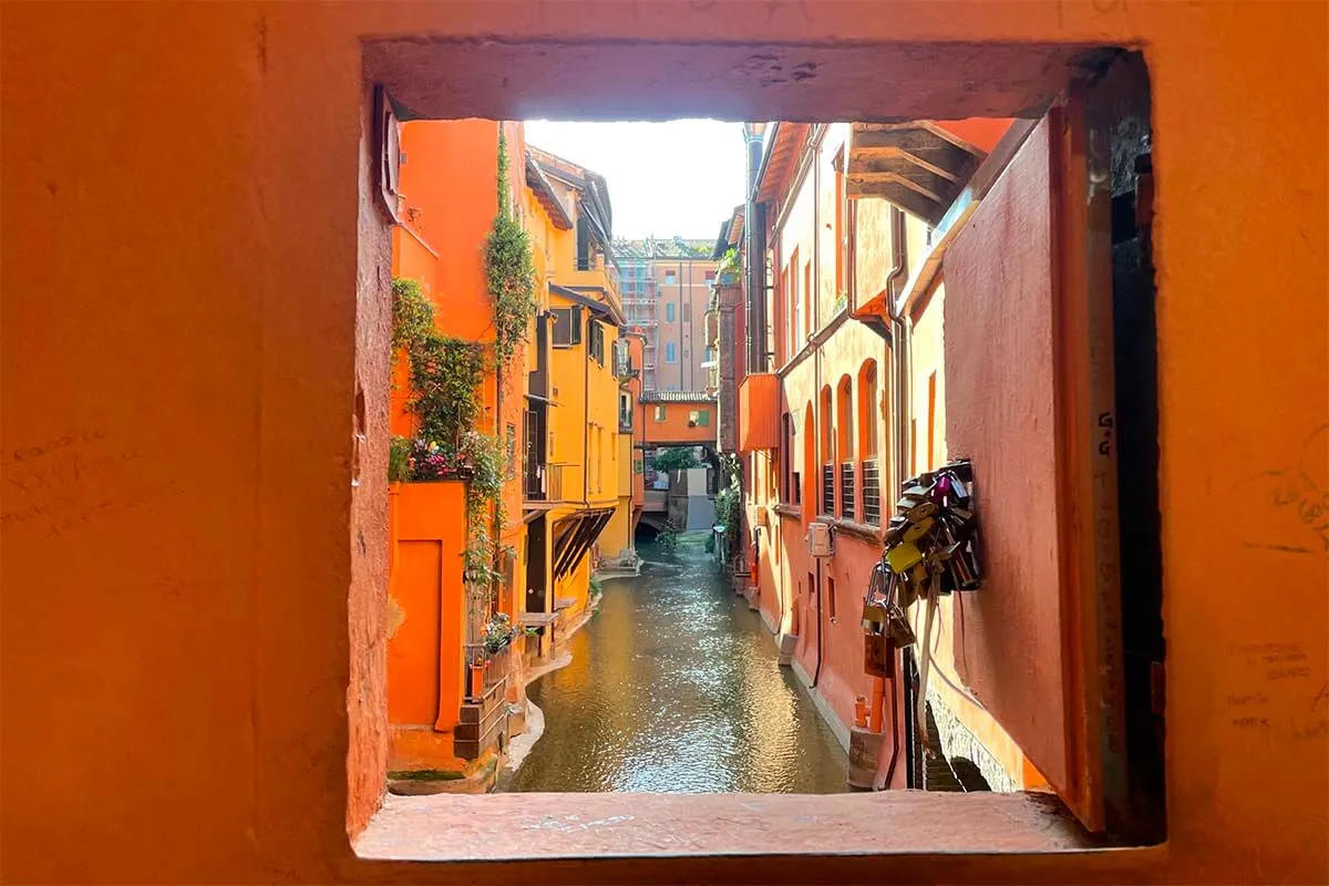 Finestrella view in Bologna