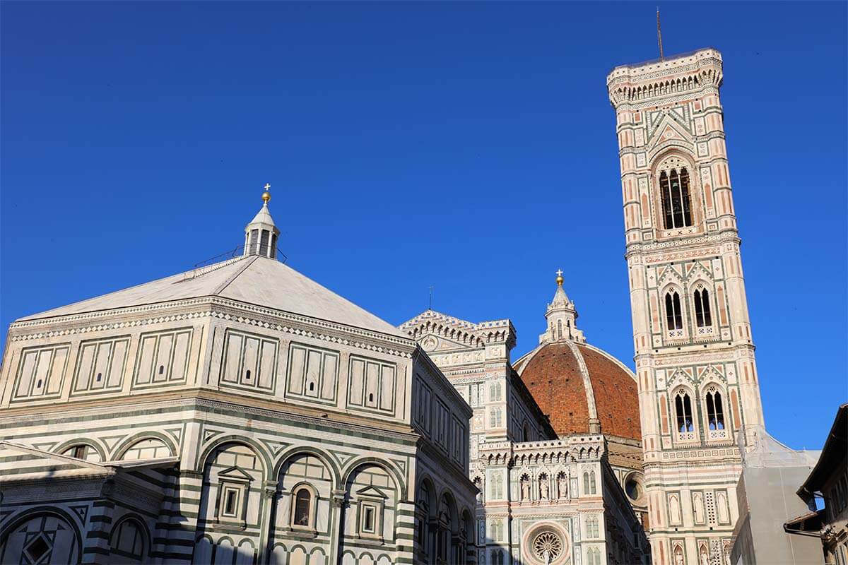 Florence Duomo complex: the Cathedral, the Bell Tower, and the Baptistery
