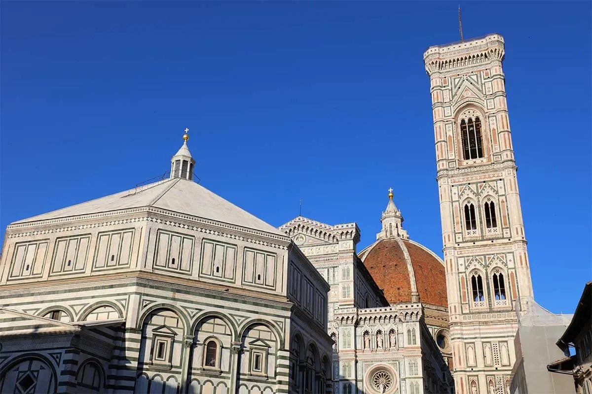 Florence Duomo complex: the Cathedral, the Bell Tower, and the Baptistery