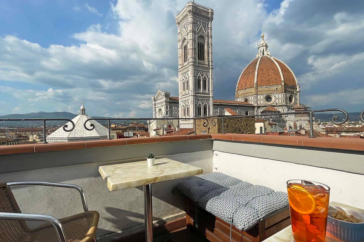 Florence rooftop bar with best views of Duomo - View on Art