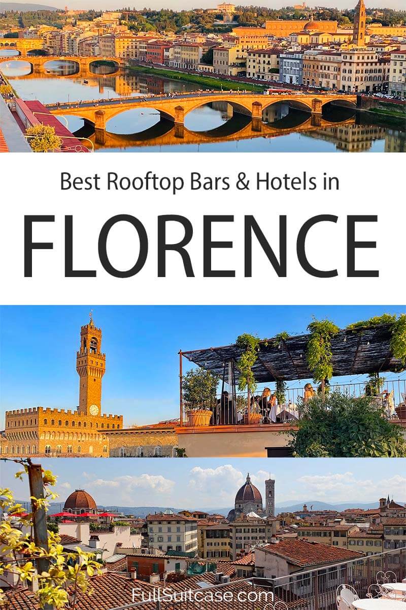 Florence rooftop bars and hotels with rooftop terrace and pool