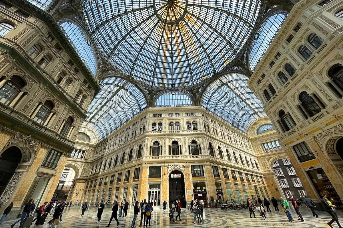 Galleria Umberto I in Naples Italy