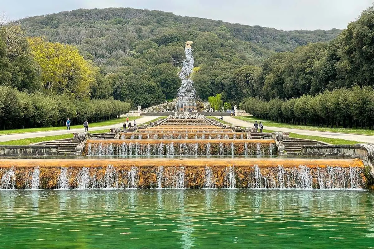 Gardens of the Royal Palace of Caserta - one of the most beautiful places to visit near Naples, Italy