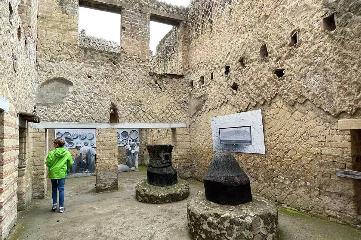 Herculaneum is one of the most interesting day trips from Naples Italy