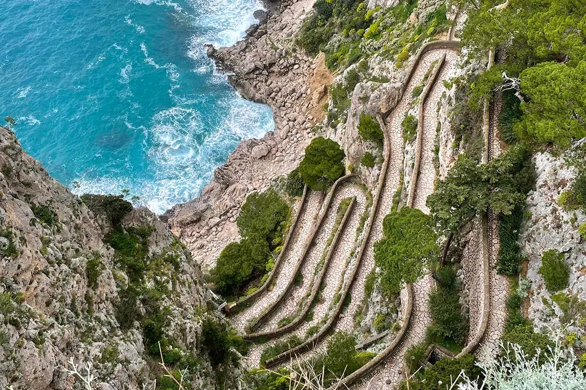 Via Krupp in Capri Italy