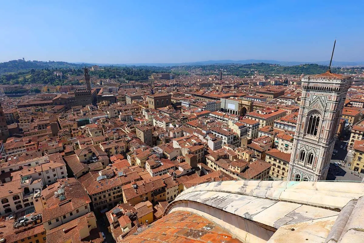 View from the top of Duomo dome