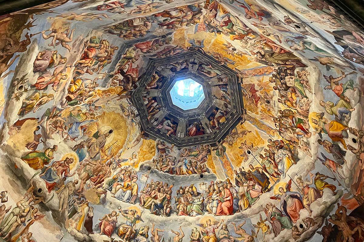 Brunelleschi’s Dome inside the Cathedral of Florence