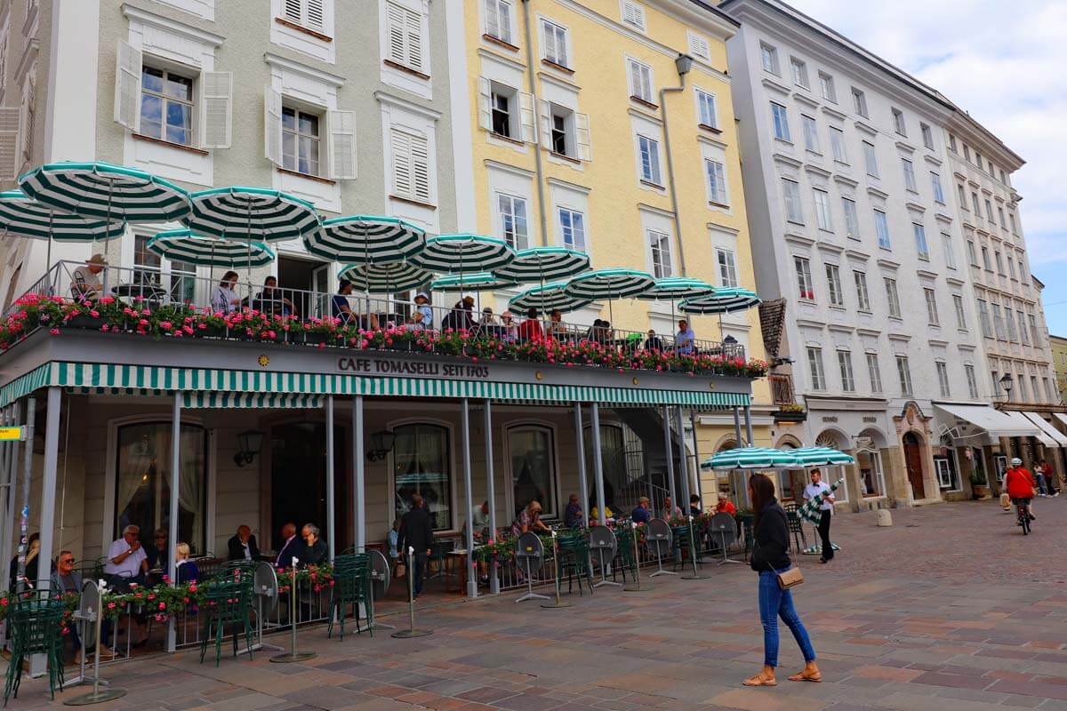 Café Tomaselli on Alter Markt in Salzburg old town