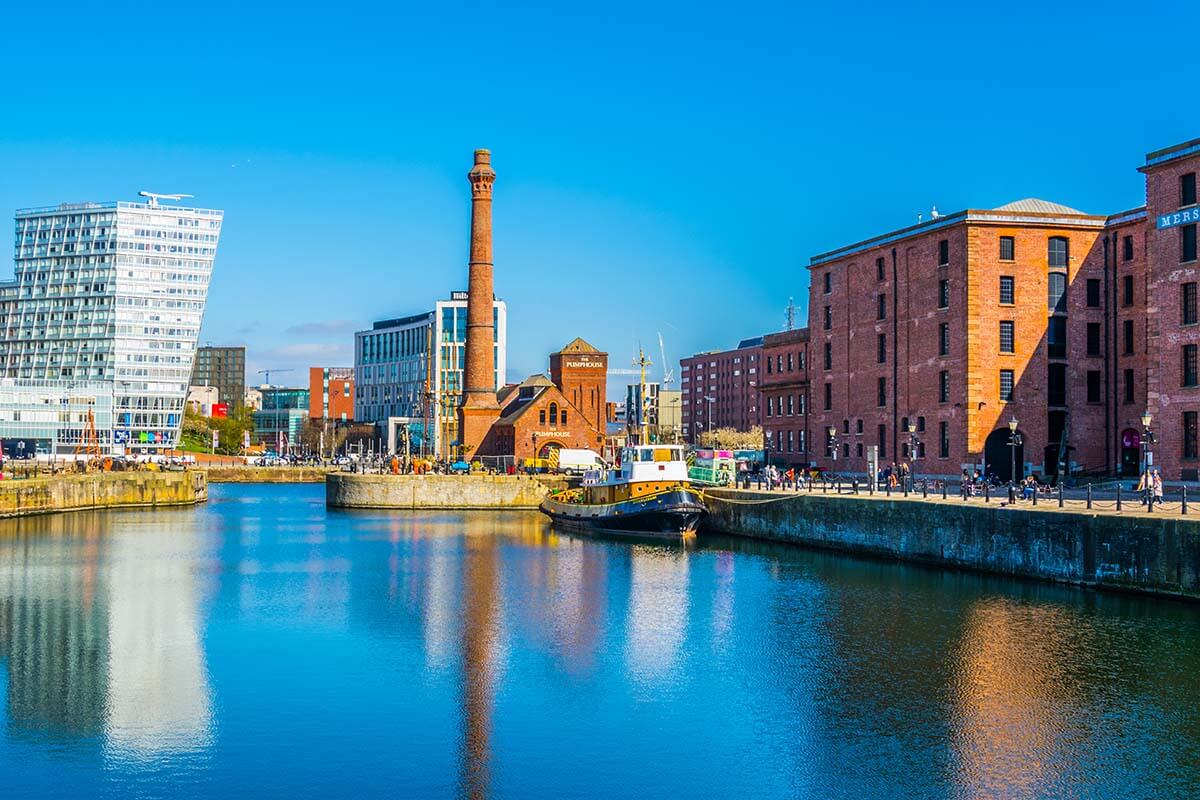 Canning Dock in Liverpool UK