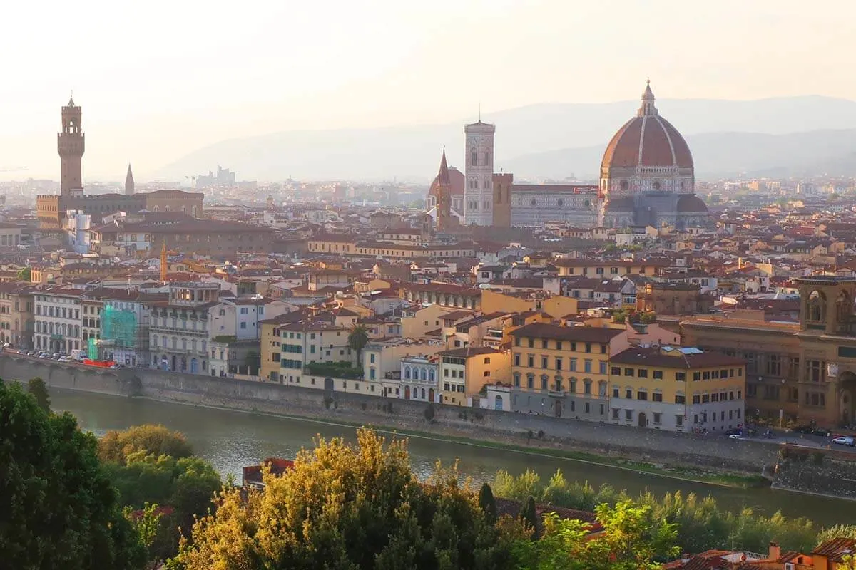 Florence city view from Piazzale Michelangelo