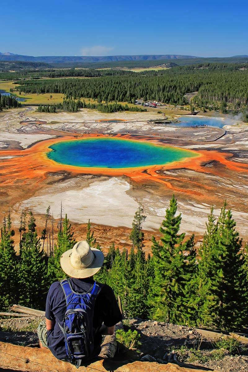 Grand Prismatic Spring Overlook - best things to do on the lower loop in Yellowstone National Park