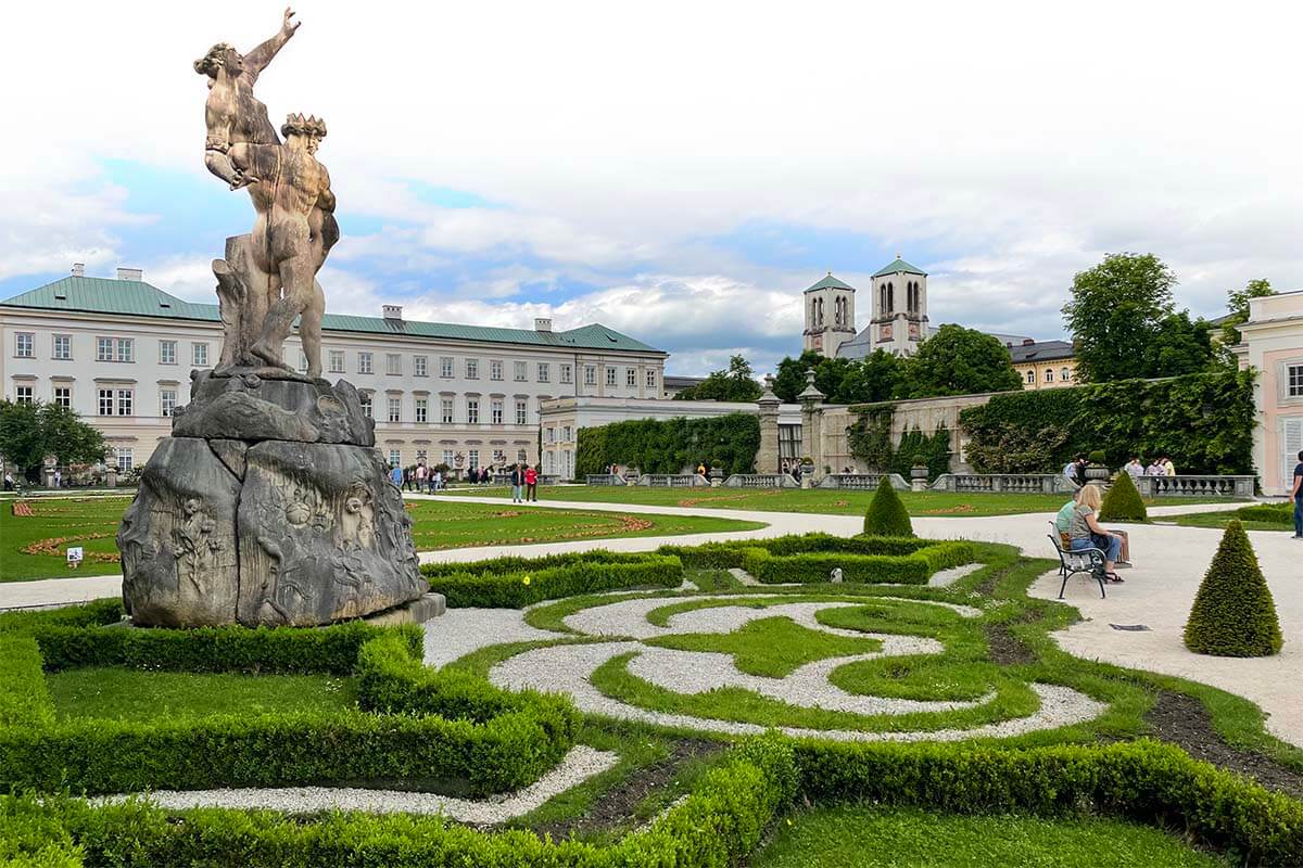 Mirabell Palace Gardens in Salzburg Austria