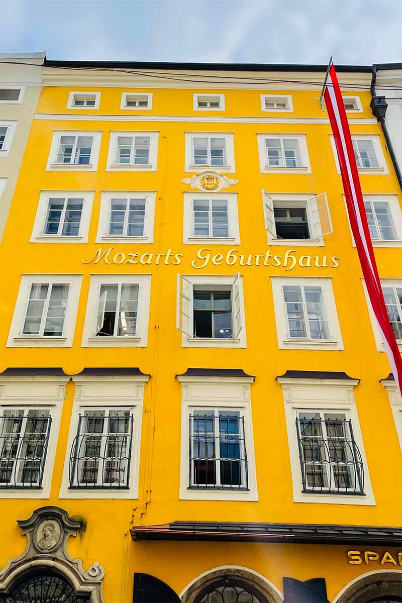 Mozart's Birthplace - one of the top places to see in Salzburg, Austria