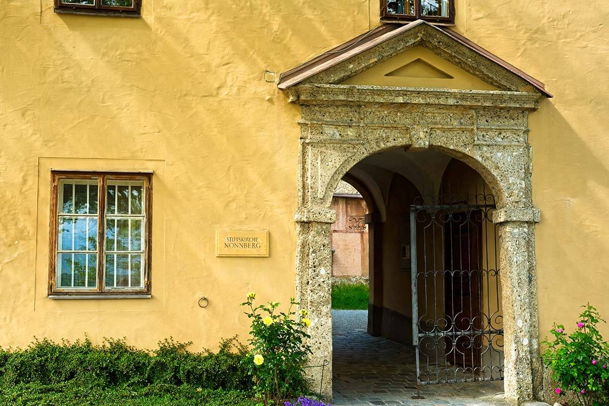 Nonnberg Abbey entrance gate