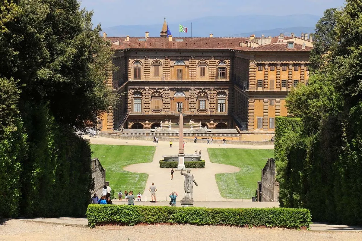 Pitti Palace and Boboli Gardens in Florence