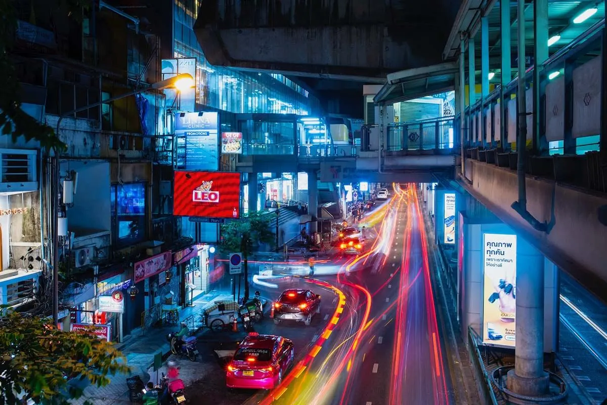 Sala Daeng neighborhood in Bangkok Thailand