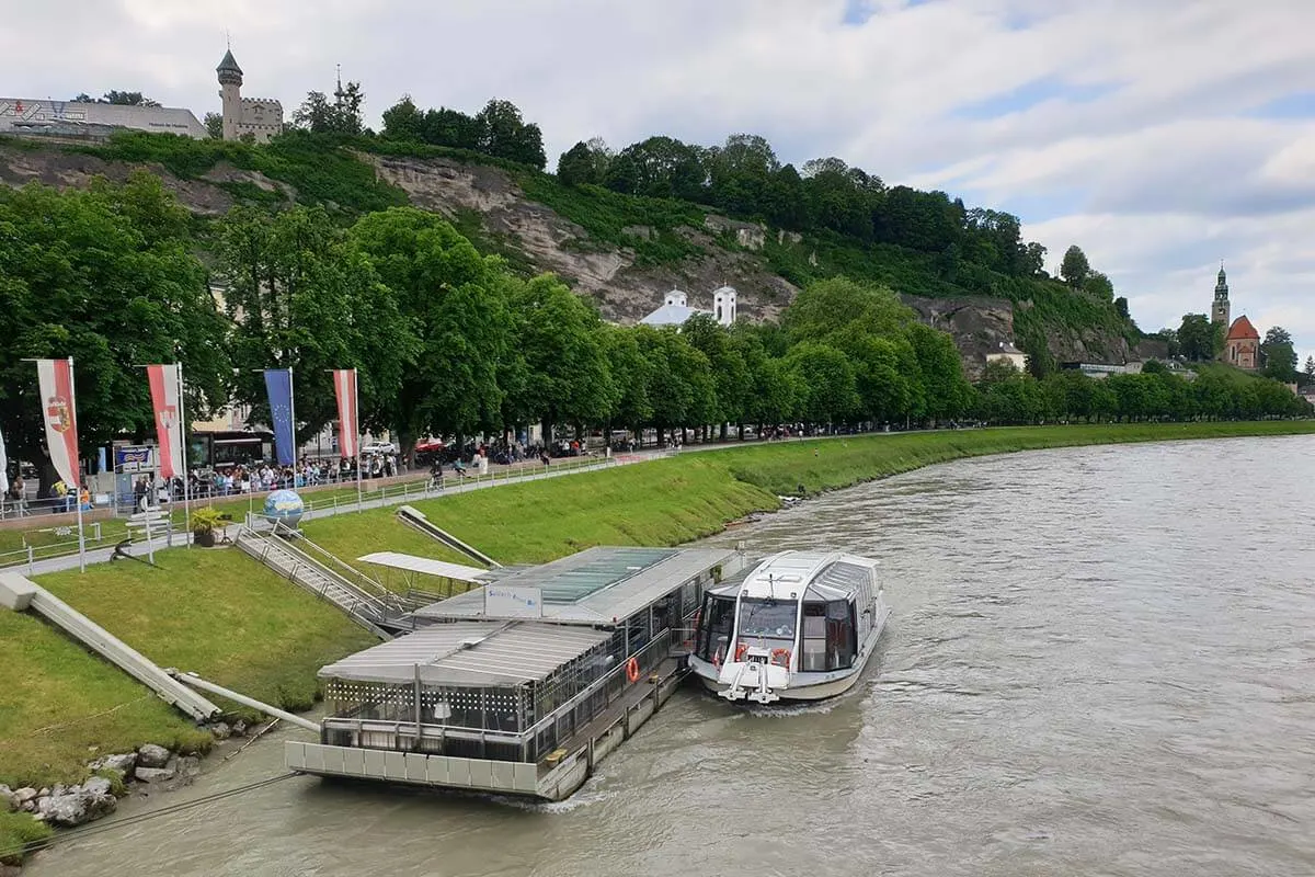 Salzburg river cruise on Salzach River