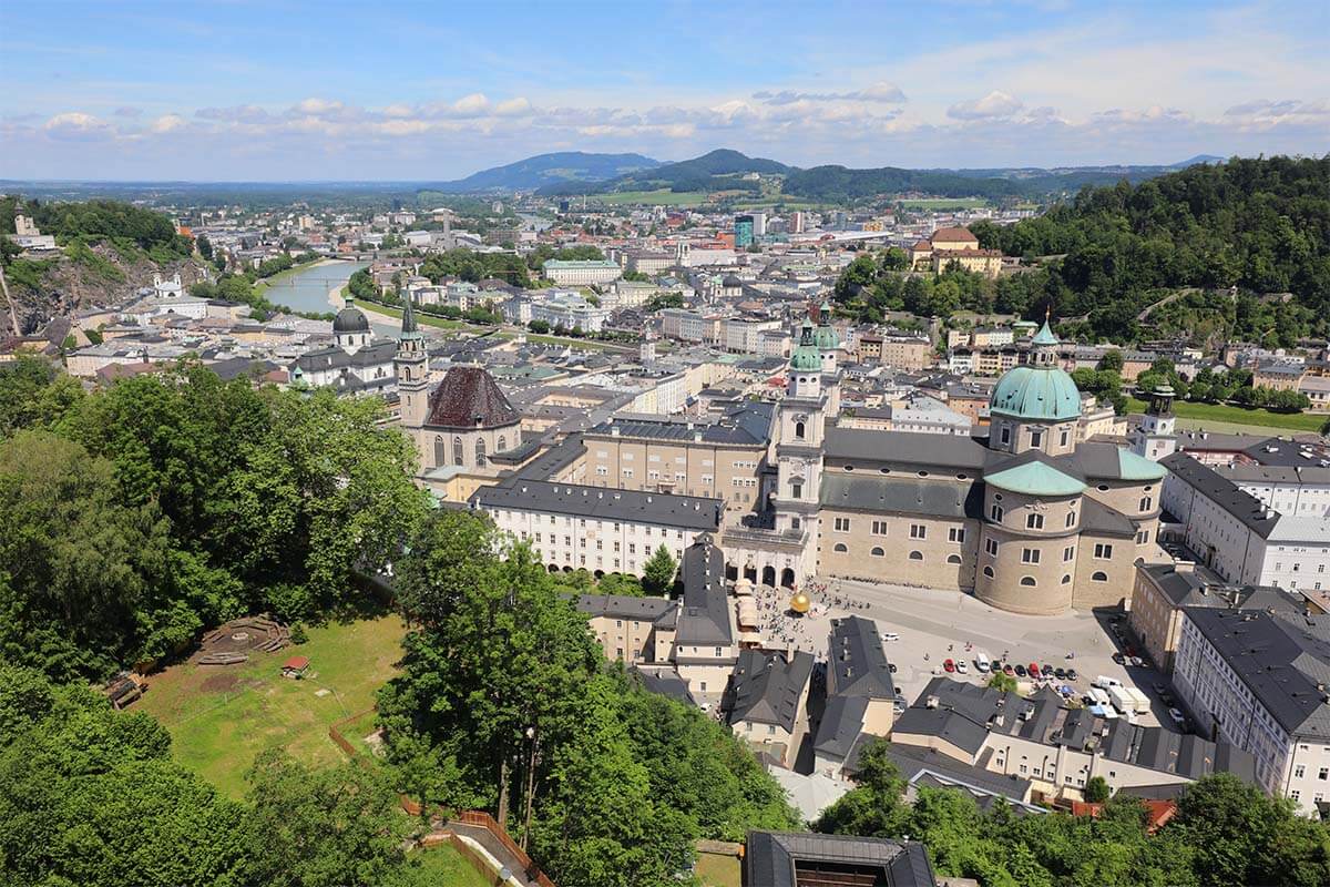 Salzburg view from Hohensalzburg Fortress