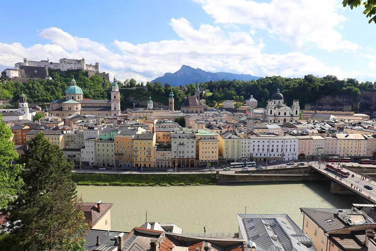 Salzburg view from Kapuzinerberg
