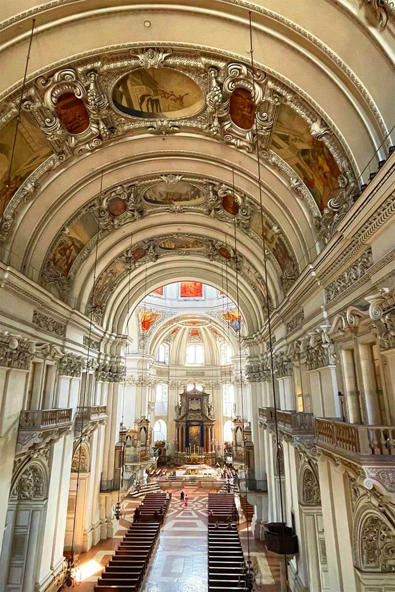 The interior of Salzburg Cathedral