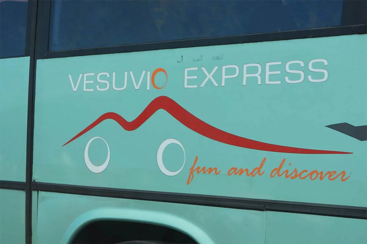 Vesuvio Express bus from Ercolano to Mount Vesuvius