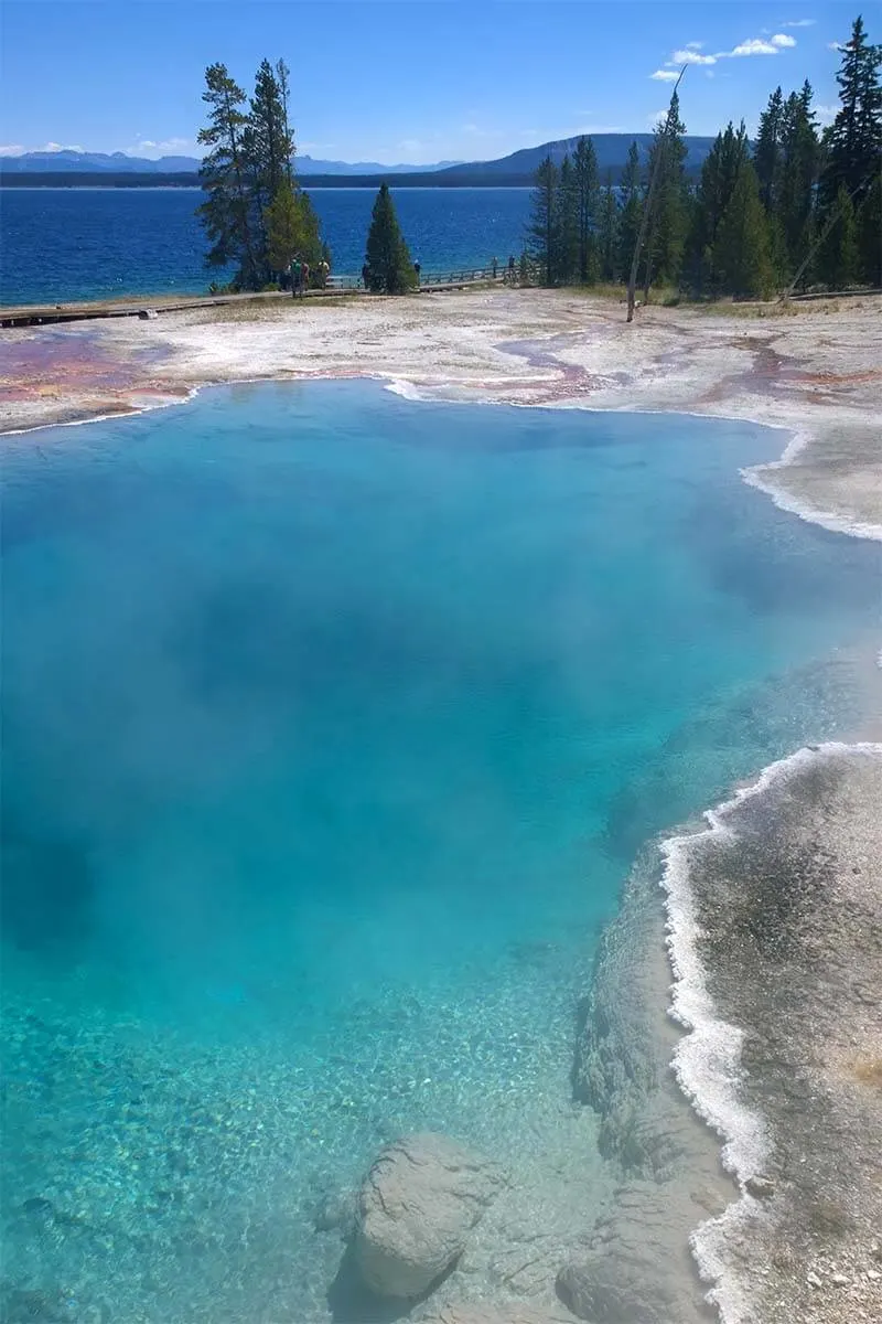 West Thumb Geyser Basin in southern part of Yellowstone National Park