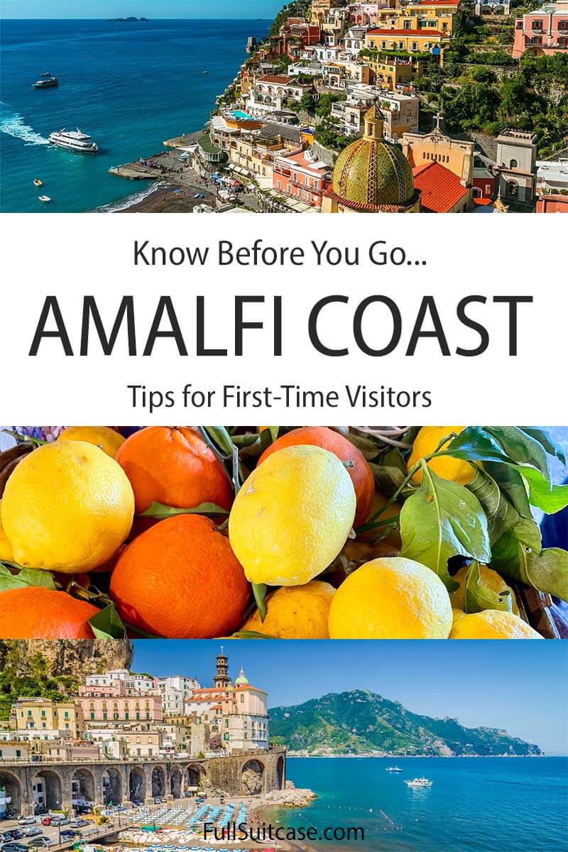 Amalfi Coast tips for first time visitors