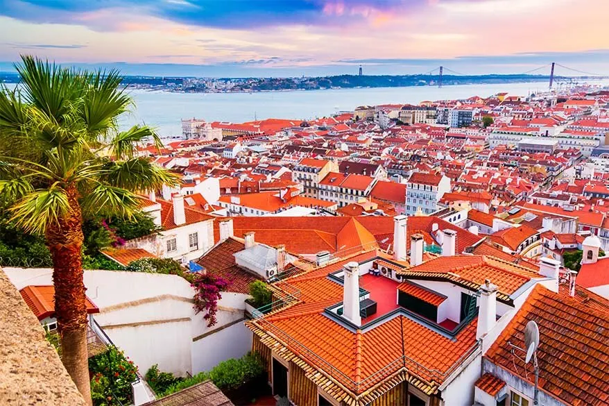 Views from St George Castle in Lisbon