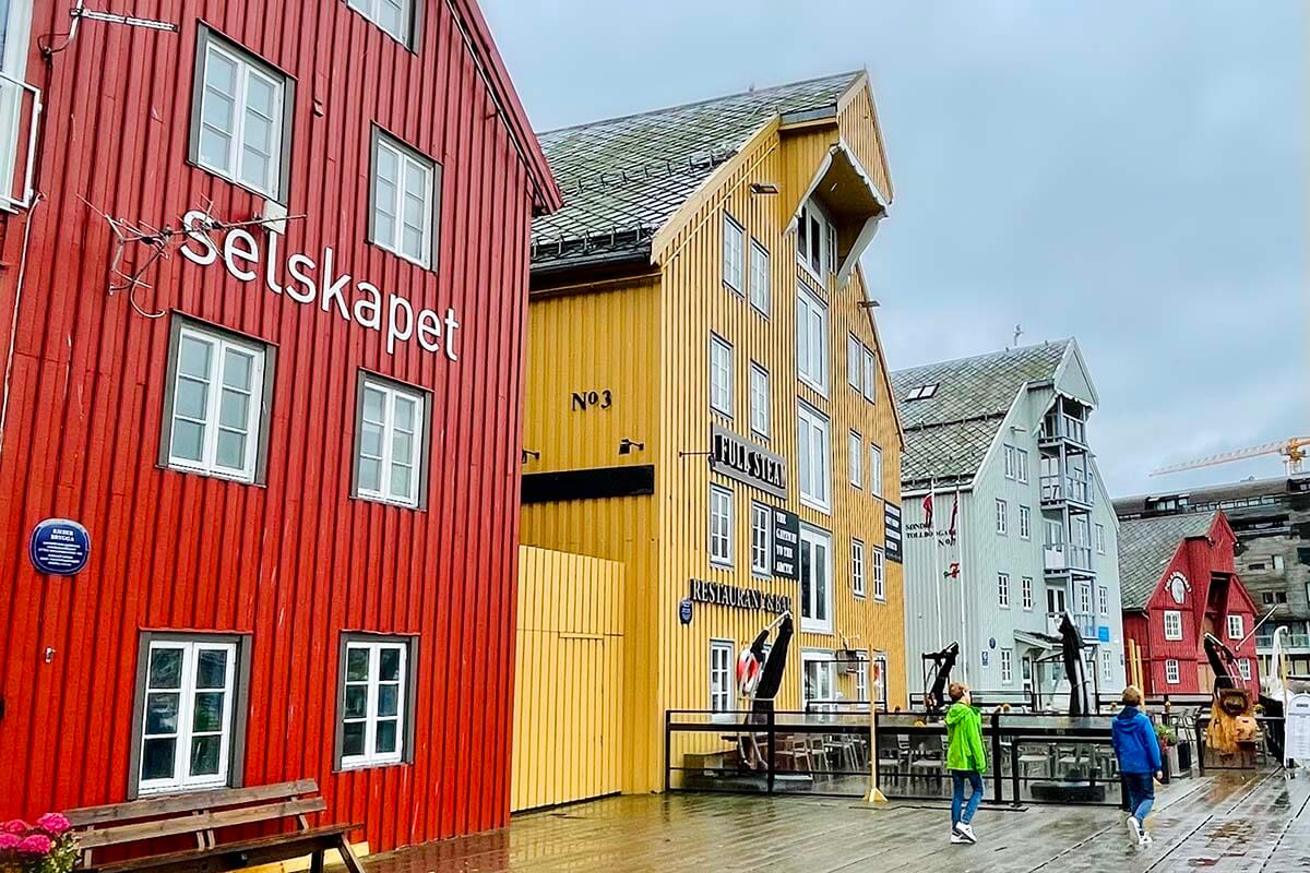 Colorful buildings in Tromso Norway