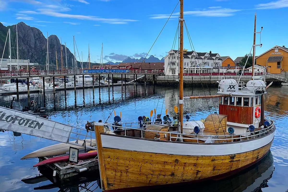 Fishing boat in Svolvaer Norway