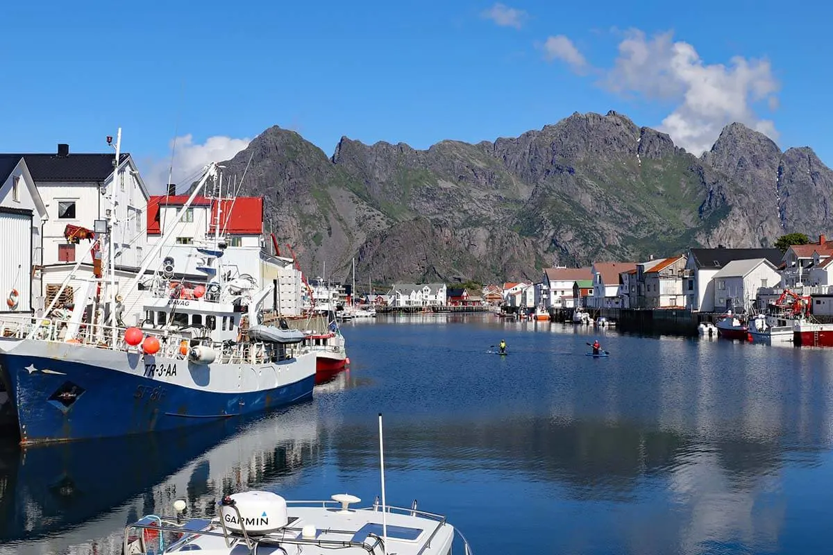 Henningsvær village in Northern Norway