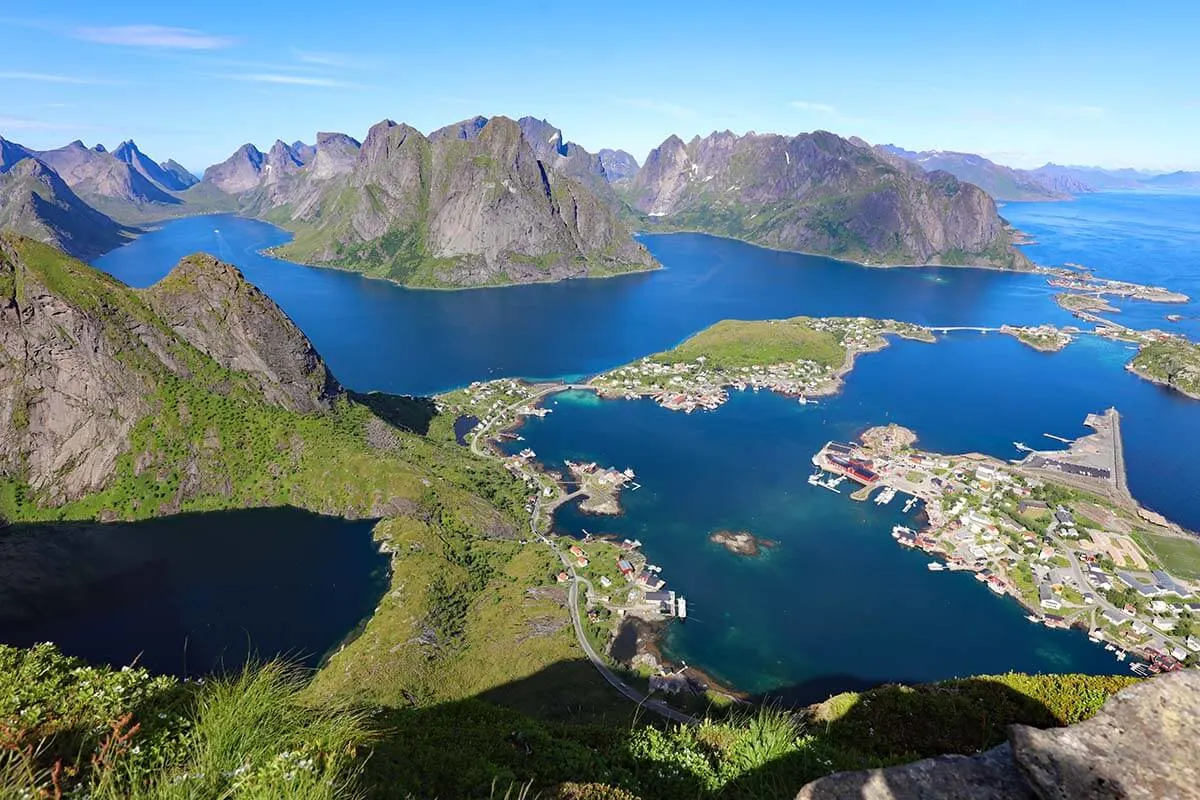 Reinebringen view in Lofoten, Norway