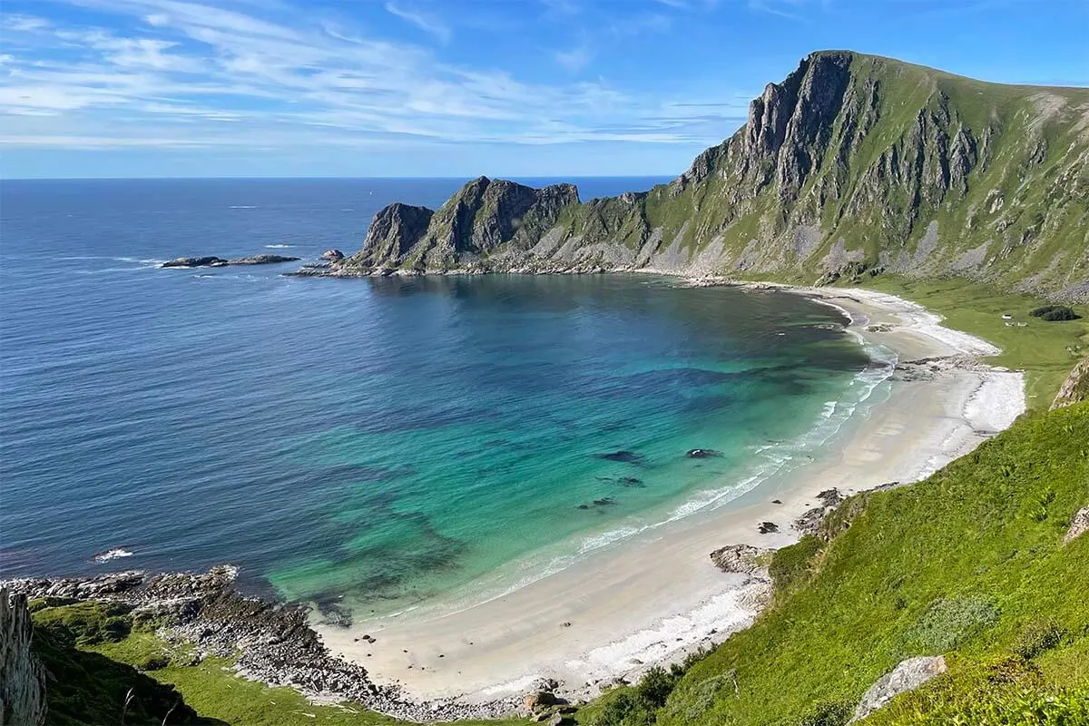 Scenery from Matind - Stave coastal scenic hike in Vesteralen, Norway